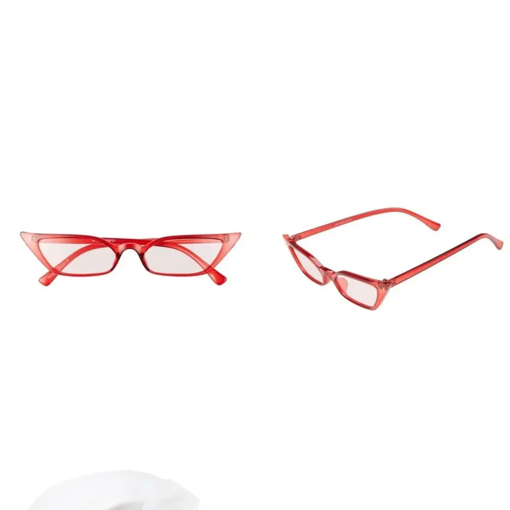 BP Red 51mm Super Slim Cat Eye Sunglasses NWT